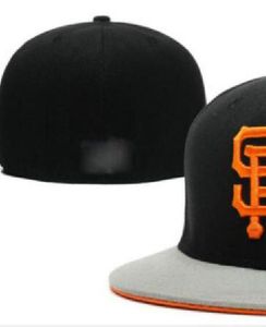 Stock listo al por mayor Equipo deportivo de San Diego para hombres de alta calidad Gorras ajustadas SF Ala plana en sombreros de campo Diseño completamente cerrado Tamaño 7- Tamaño 8 Gorra de béisbol ajustada Casquette A2