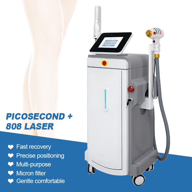 Ready To Ship 2 In 1 Epilator Device Picosecond Tattoo Removal And 808nm Diode Laser Hair Removal Machine