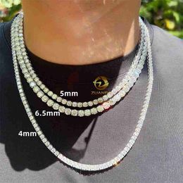 Klaar om warm te verzenden Verkoop van groot voorraad 925 Sterling Silver Diamond Tennis ketting Bracelet Iced Moissanite Chain