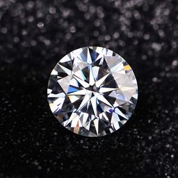 Echte 0,1ct op 6ct D kleur losse edelstenen Moissanite stenen ronde diamant test pass lab diamanten voor ring edelstenen met certificaat H1015