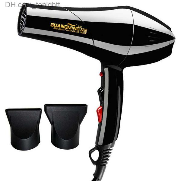 Réel 1800W professionnel puissant sèche-cheveux chauffage rapide réglage chaud et froid sèche-cheveux ionique pour utilisation en salon de coiffure Q230828