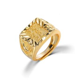 Echte 18K Gouden Ring voor Mannen Anillos Mujer Rock Edelsteen Echte 18 K Gouden Sieraden Anillos De Hiphop Oorsprong Ringen doos Bizuteria 240227