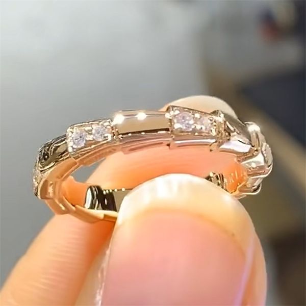 Véritable 18K Rose Gold Bijoux Naturel 1,5 Carat Bague en diamant Femmes Classique Mariage Anillos Plata 925 Para Mujer S 211217