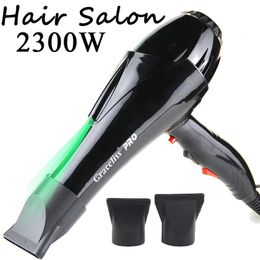 Réel 2300W Sèche-cheveux puissants professionnels chauffant rapide et ajustement du froid sèche-linge ionique à l'air pour le salon de coiffure Utiliser 240408
