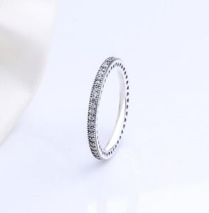 Real 925 Sterling Silver CZ Diamond Ring met originele doos Fit Wedding Ring Engagement Sieraden voor vrouwen3965381