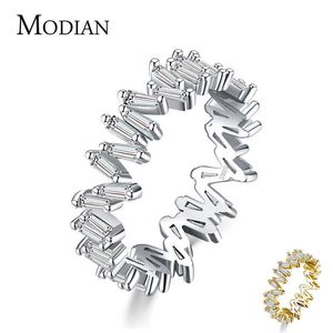 Echte 925 sterling zilveren onregelmatige smaragdgroene cut vinger ring voor vrouwen klassieke luxe sprankelende fijne sieraden cadeau 210707