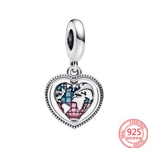 Véritables perles de charme d'amitié séparables en argent sterling 925, les nouveaux pendentifs de charme de puzzle conviennent au bracelet Pandora original