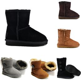 Véritable Australie bottes de neige de haute qualité enfants garçons filles enfants bébé chaud adolescents étudiants bottes d'hiver cadeau de noël taille 27-35