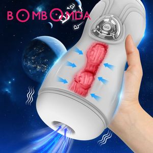 Réalité automatique à sucer masturbation masturbation tasse de vibratrice d'aspiration de vagin oral Adulte Toys pour hommes Machine de sexe pipe 240423