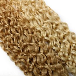 Real Beauty Ombre Brésilien Brésilien Waw Wave Weave S P27 / 613 Highlight Hair Bundl Remy 40gram Honey Blond mélangé avec 60 grammes # 27