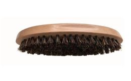 Brésizaine de sanglier de sanglier de la barbe en bois pinceau de rasage en bois brosse ovale portable pour les barbes Moustache Masage Face3935014