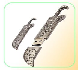 Capacidad Real 16GB128GB USB 20 modelo de espada de Metal memoria Flash Stick almacenamiento Thumb Pen Drive1523409