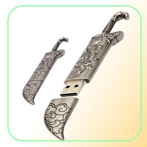 Capacidad Real 16GB128GB USB 20 modelo de espada de Metal memoria Flash Stick almacenamiento Thumb Pen Drive8748375