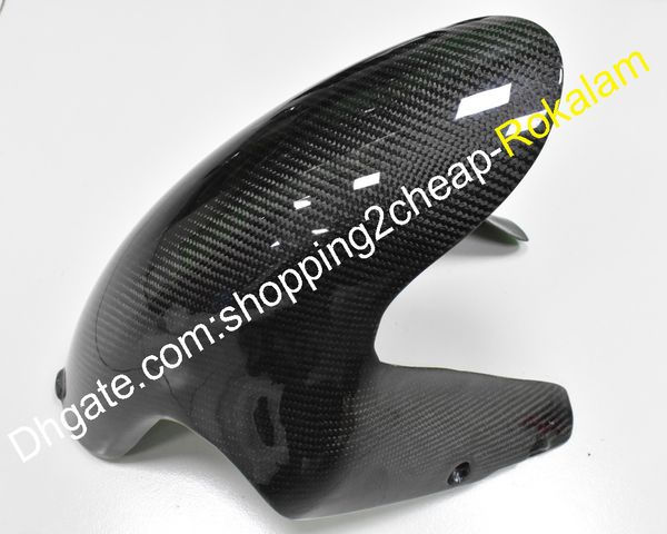 Guardabarros delantero de fibra de carbono Real, carenado para Ducati 1098, 848, 1198, 2007, 2008, 2009, 2010, 2011, piezas del Kit del mercado de accesorios de motocicleta