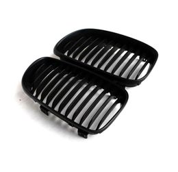 Real Carbon Racing Grille Past Voor 1 Serie E82 E87 E88 ABS Enkele Slat Mesh Roosters 200820111202432