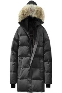 Véritable fourrure de coyote hommes canadiens Carsons Parka duvet d'oie veste chaude extérieure manteau vent imperméable Style classique Quality5518408