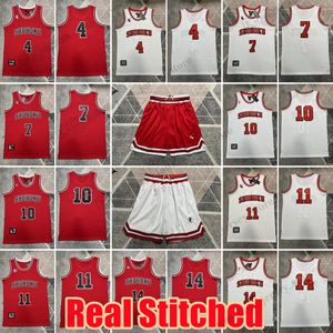 Echte borduurwerk gestikt basketballerse Shohoku Akagi Miyagi Sakuragi Rukawa Mitsui Tank Role Playing Tank Shirt Jerseys Shorts