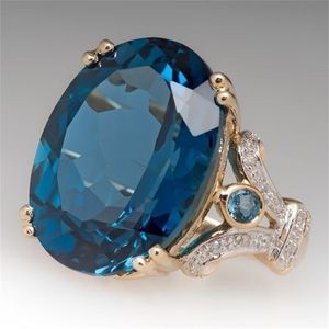 Real Fashion 14K Gold Diamond Ring For Women pour rejoindre Party Peridot Gemstone Anillos de Wedding Diamante Engagement Bijoux Fine Box 220726 GEMSNE
