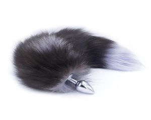 Real Fox Tail Anal Plug Games Adult Games Metal Anus Pleure Perle Butt Brand Stimulateur Fetish Sex Products Flirt Toys for Women286O3910966