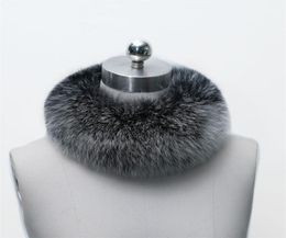 Real Fur Scarf Femmes Bandeau de bande Scharpes Cou plus chaud Naturel Fur Wrap