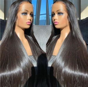Real Hair Wig Hair Hair rideau européen et américain Africain Long Long raide Les cheveux noirs peuvent être permanentés et teintes de 8 à 30 pieds SDD Vraie Virgin Hair Bundle Bone raide