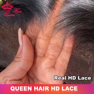 Real HD Frontal 13x6 13x4 Cierre de encaje invisible indetectable 4x4 5x5 6x6 7x7 Cabello humano virgen crudo recto True HD Queen Productos para el cabello