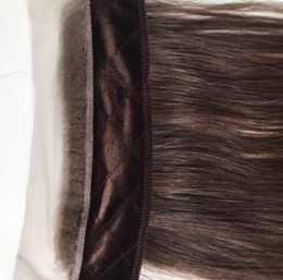 Bandeaux de vrais cheveux humains couleur brune 4 accessoire de cheveux mongol Freestyle Invisible Iband dentelle Grip pour perruque juive perruques casher