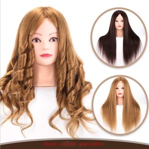 Tête de Mannequin en cheveux humains véritables, 80% à 85%, têtes de poupée factice, coiffure, pratique de la coiffure