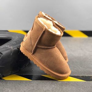 Echte kinderen Snow Boots Australia Boots Designer Kinderschoenen Winter Classic Ultra Mini Booton Botton Baby Boys Girls Enkle Booties Kid Bur Suede schoenen