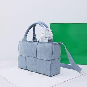 Echt leer Arco Tote Designer draagtas met clutch Bag Luxe handtashandvat voor dames Commuter Tote Designer Basket Bag Geweven handtas Dames crossbody tas