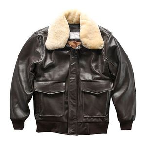 Veste en cuir véritable hommes Bomber vestes décontractée moto Biker manteaux vêtements d'extérieur pardessus grande taille hauts marron