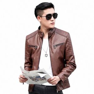 Veste en cuir véritable hommes moto manteau d'hiver hommes multi-poches chaud vestes en cuir véritable coupe-vent extérieur mâle lâche a1Yu #