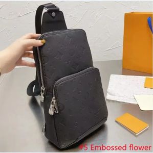 Echt leren heren borsttas AV. draagzak D.GRAP. N41719 reistassen HEREN crossbody borstschoudertasje Compact Sportief Smart Strap Side Carry Herenlichaam