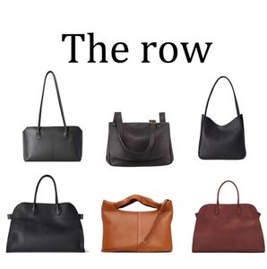 Real Cuir the Row Margaux15 Terrasse Tote Sacs Margaux 17 Messenger Luxury Womens Cross Body Bodage Designer Mens Hands Handsbag Weekend Beach Shopper