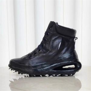 Real Leaton Titanium Alloy Art dissolvant la personnalité unique Bottes de luxe