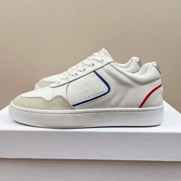 Baskets blanches en cuir véritable pour femmes, chaussures de printemps et d'automne à lacets, chaussures à plateforme plate, Skateboard décontracté