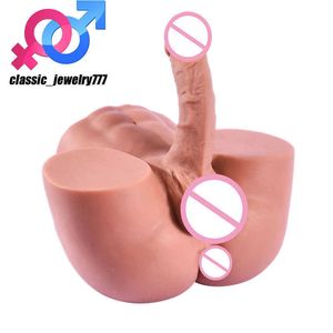 Real Life Half Body Sex Love Doll Realistische vrouwen masturbatie seksspeeltjes Menselijke mannelijke pop torso met dildo en kont