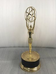 Real Life Size 39cm 11 Emmy Trophy Academy Awards of Merit 11 Metal Trophy One Day Delivery2401289