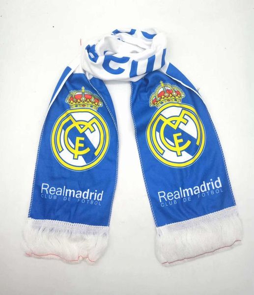 Écharpe en coton pour Fans du Real Madrid, écharpe respirante pour Fans d'équipe de football, sport de course en plein air, 8493316