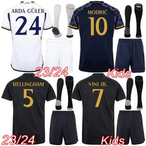2023 2024 real madrid maillot de foot maillots de football enfants ensembles 23 24 Real Madrid soccer jersey BELLINGHAM shirts kids kit