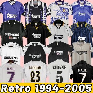 Real Madrids Retro Soccer Jerseys Bale Benzema Modric Football Shirts Classic Camiseta Home Away Raul R.Carlos Shirt 01 02 03 04 05 94 96 97 98 99 00 2001 2002 1995 1996