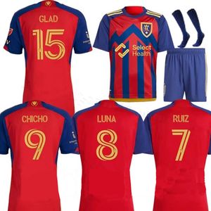 Salt de fútbol para hombre real 2024 Jerseys Cordova Glad Math Herrera Lake Home Football Shirt Uniforms de manga corta 2025 Fans Jugador Kreilach Wood Ruiz Meram