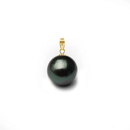 Real Pearl Pendant pour le collier de perle tahitain féminin 18 k bijoux en or femme baroque Mère Gift 240511