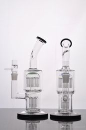 Echte foto percolator bong glazen waterleidingen glazen waterpijpen recycler booreilanden glazen booreilanden bong bubbler toro 18 mm gezamenlijke dik