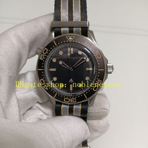 Real Photo Men's Vs Factory Cal.8806 Reloj automático hombre 42 mm Diver 300m Titanium Sin tiempo para morir 007 Edición Mecánica VSF Sport Ribbon OTAN FAZA Reloj