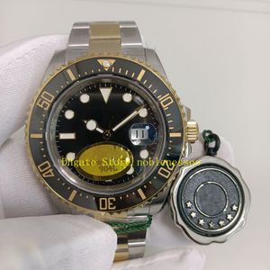 Real Photo heren automatisch horloge van 904L staal Heren 43 mm 126603 zwarte wijzerplaat keramische bezel Sport 18K geel goud tweekleurig NF V12 mechanisch Cal.3235 beweging sporthorloges