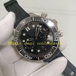 Real Photo Super Chrono Watch Relojes de pulsera Esfera negra para hombre Bisel de cerámica 300M Cristal de zafiro Cronógrafo automático CAL.9900 Relojes deportivos mecánicos para hombre