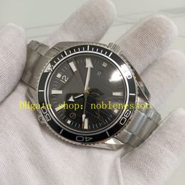 Relojes de fotos reales Mens 600m Ceramic Bisel Black Dial Black Edition Limited Steel Bracelet 007 Asia 8500 Movimiento automático Muñecos de pulsera Mecánica Menores Menores
