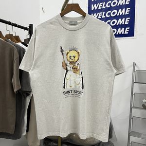 Fotos reales, Camiseta de algodón lavada, camiseta gráfica para hombres y mujeres, camisetas de manga corta de Hip Hop para primavera y verano