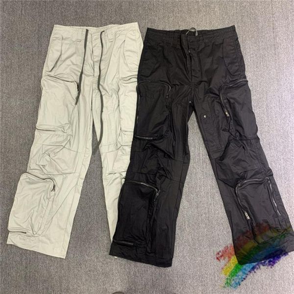Pantalon Cargo multi-poches pour hommes et femmes, unisexe, mode, jogging, cordon de serrage, pantalon de survêtement, 283T